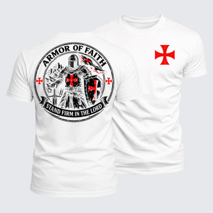 Luxe Mercerized Cotton Tee - Armor Of Faith, Stand Firm In The Lord