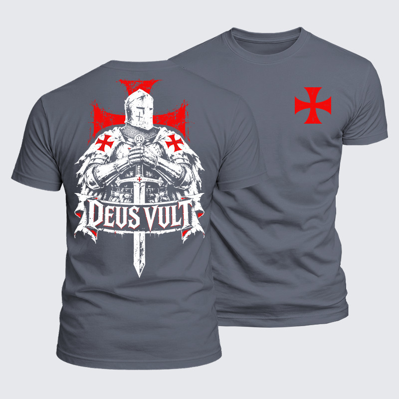 Luxe Mercerized Cotton Tee -  Deus Vult