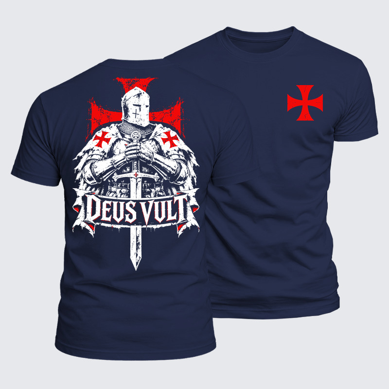 Luxe Mercerized Cotton Tee -  Deus Vult