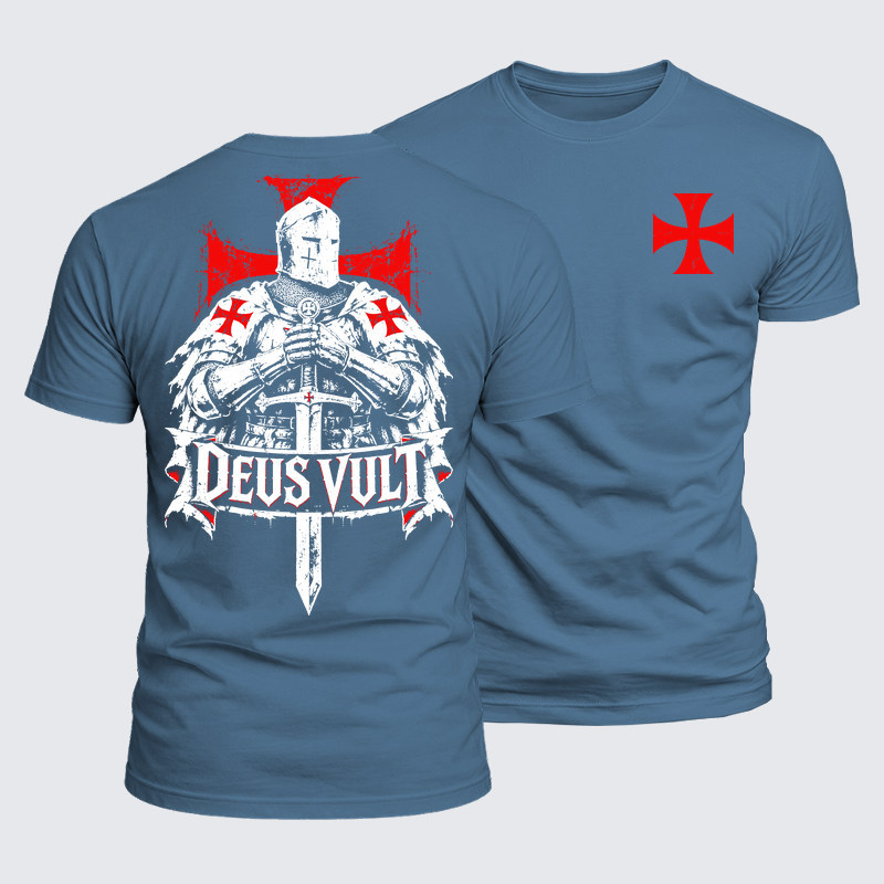 Luxe Mercerized Cotton Tee -  Deus Vult