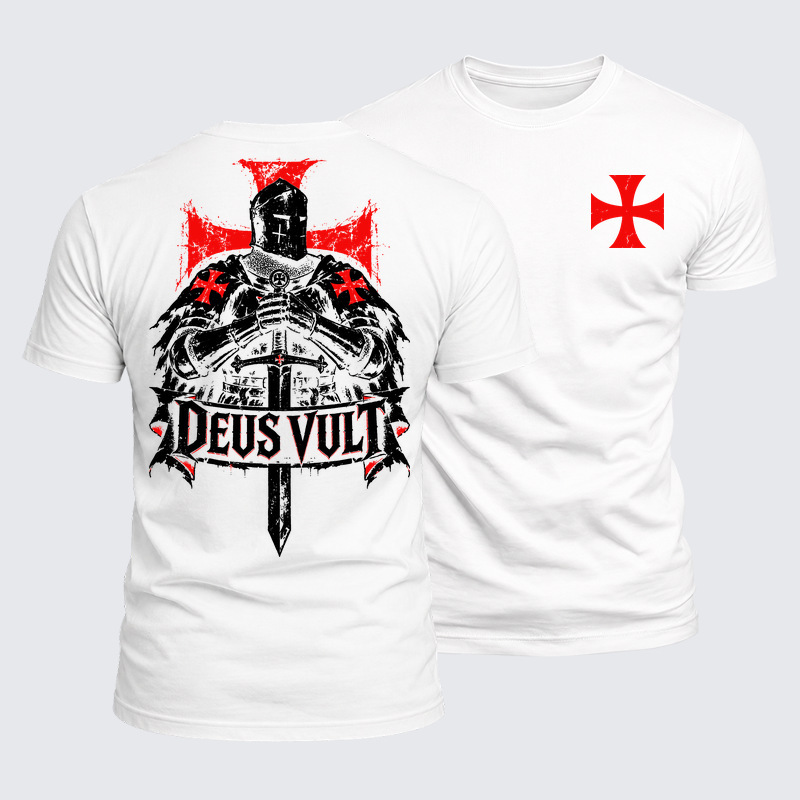 Luxe Mercerized Cotton Tee -  Deus Vult