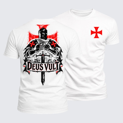 Luxe Mercerized Cotton Tee -  Deus Vult