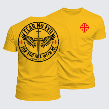 Luxe Mercerized Cotton Tee - Fear No Evil For You Are With Me