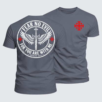 Luxe Mercerized Cotton Tee - Fear No Evil For You Are With Me