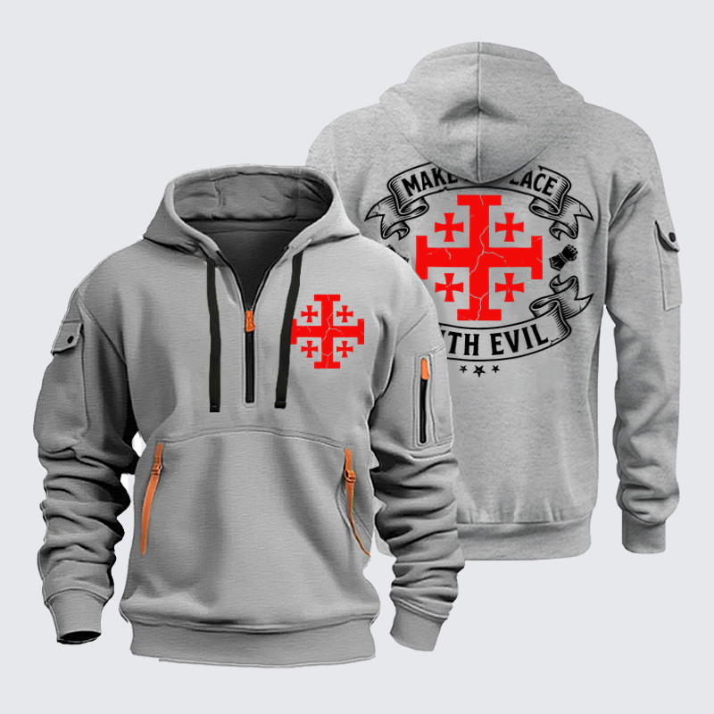 Zipper Hoodies - Make No Peace With Evil-soulsbelief