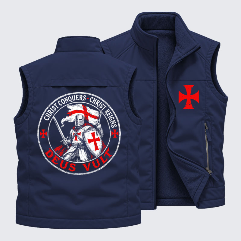 [Copy]Reversible Fleece-Lined Outdoor Vest - The Way The Truth The Life