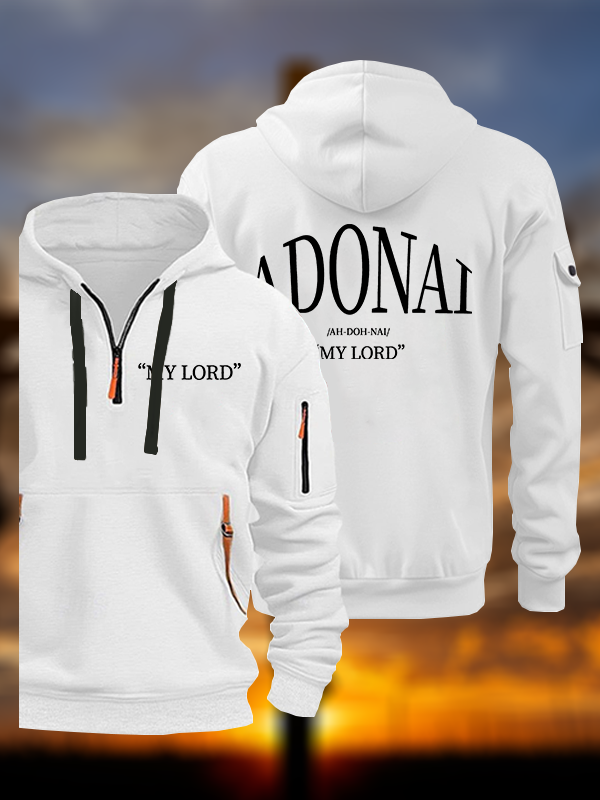 Adonai Jesus God Christian Zipper Hoodies
