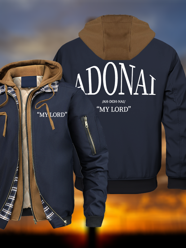 Adonai Warm Hooded Bomber Jacket