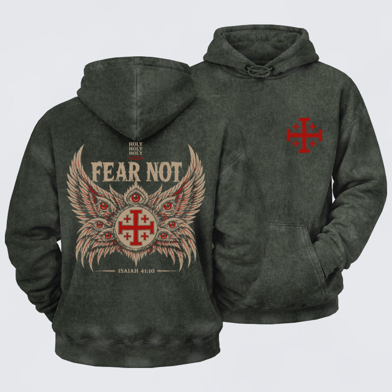 Washed Hoodie - Luxe Mercerized Cotton Tee - Fear Not