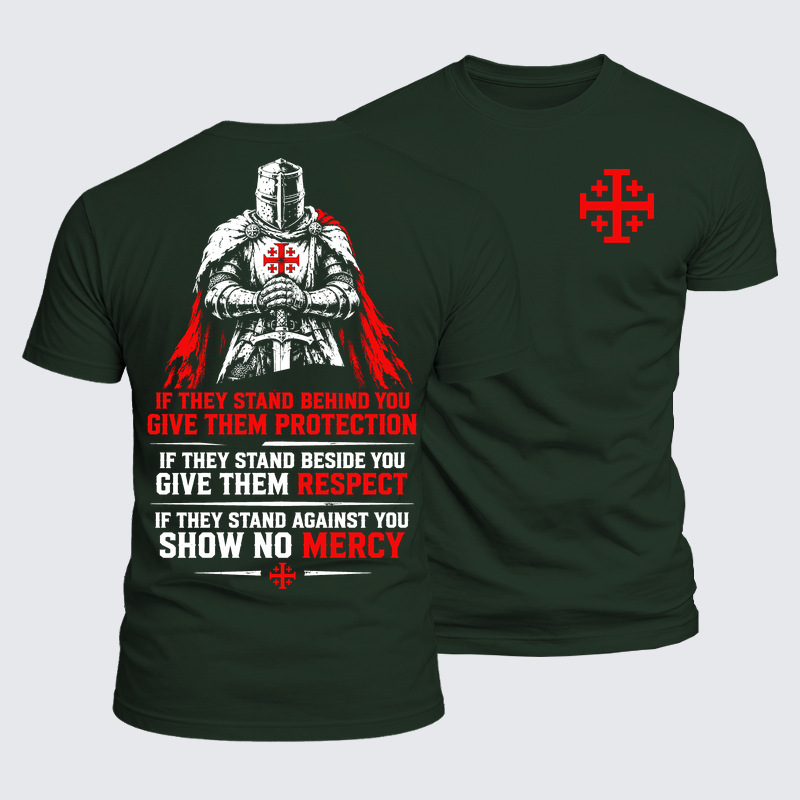 Luxe Mercerized Cotton Tee - Protection · Respect · No Mercy – Christian Knight