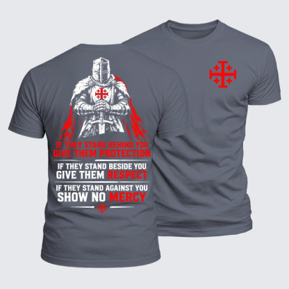 Luxe Mercerized Cotton Tee - Protection · Respect · No Mercy – Christian Knight