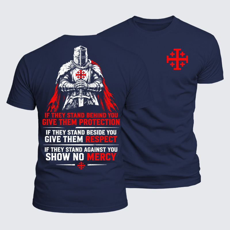 Luxe Mercerized Cotton Tee - Protection · Respect · No Mercy – Christian Knight