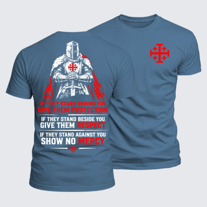 Luxe Mercerized Cotton Tee - Protection · Respect · No Mercy – Christian Knight