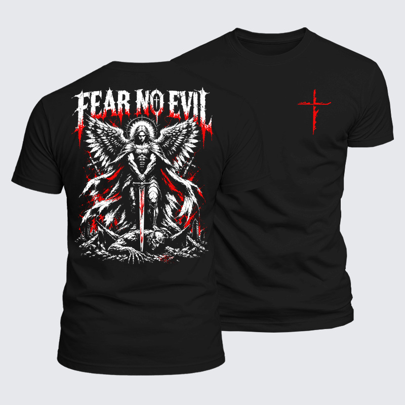Luxe Mercerized Cotton Tee - Fear No Evil