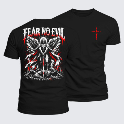 Luxe Mercerized Cotton Tee - Fear No Evil