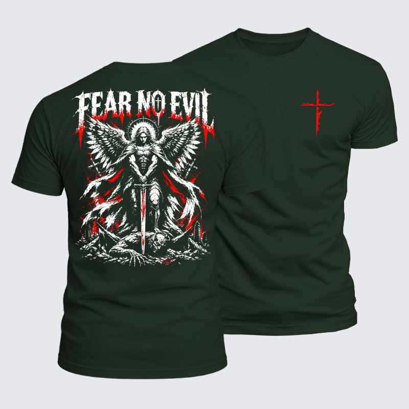 Luxe Mercerized Cotton Tee - Fear No Evil