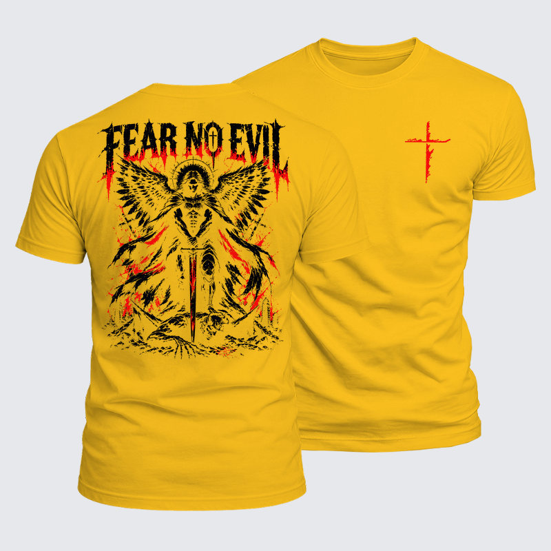 Luxe Mercerized Cotton Tee - Fear No Evil