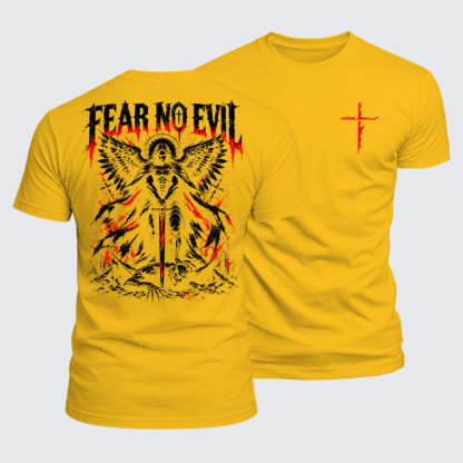 Luxe Mercerized Cotton Tee - Fear No Evil