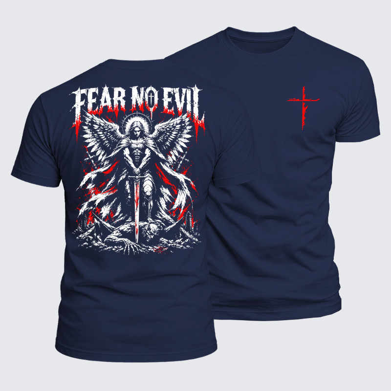 Luxe Mercerized Cotton Tee - Fear No Evil
