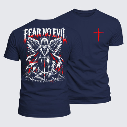 Luxe Mercerized Cotton Tee - Fear No Evil