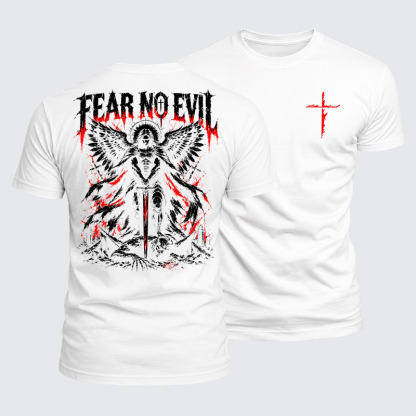 Luxe Mercerized Cotton Tee - Fear No Evil