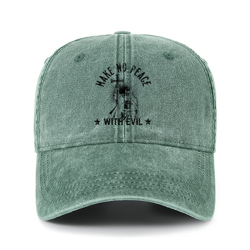 Heritage Washed Cap - Make No Peace With Evil