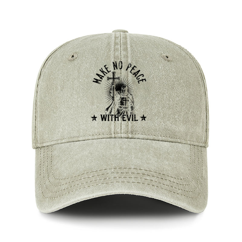 Heritage Washed Cap - Make No Peace With Evil