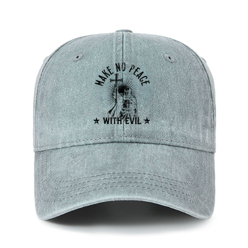Heritage Washed Cap - Make No Peace With Evil