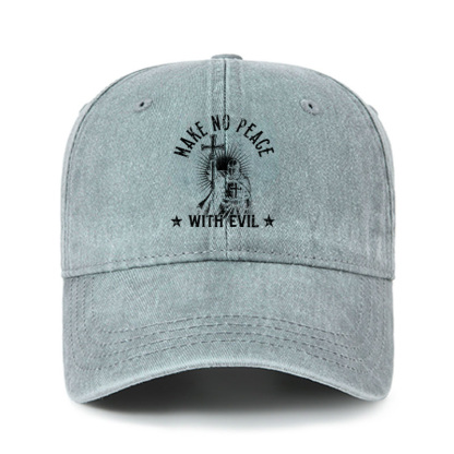 Heritage Washed Cap - Make No Peace With Evil