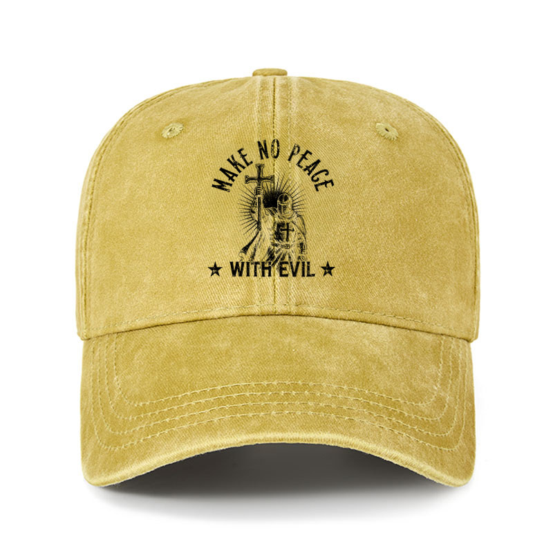 Heritage Washed Cap - Make No Peace With Evil