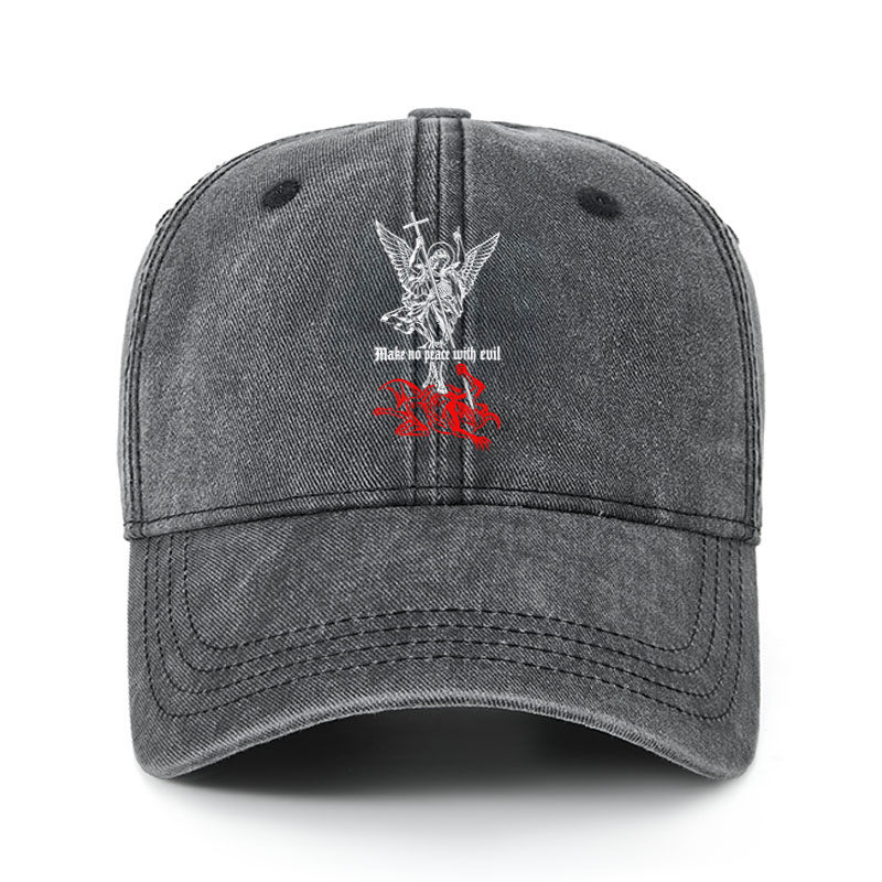 Heritage Washed Cap - Make No Peace with Evil – Saint Michael