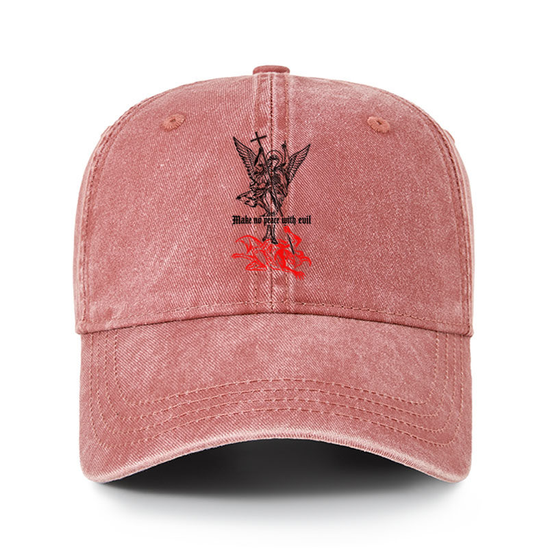 Heritage Washed Cap - Make No Peace with Evil – Saint Michael
