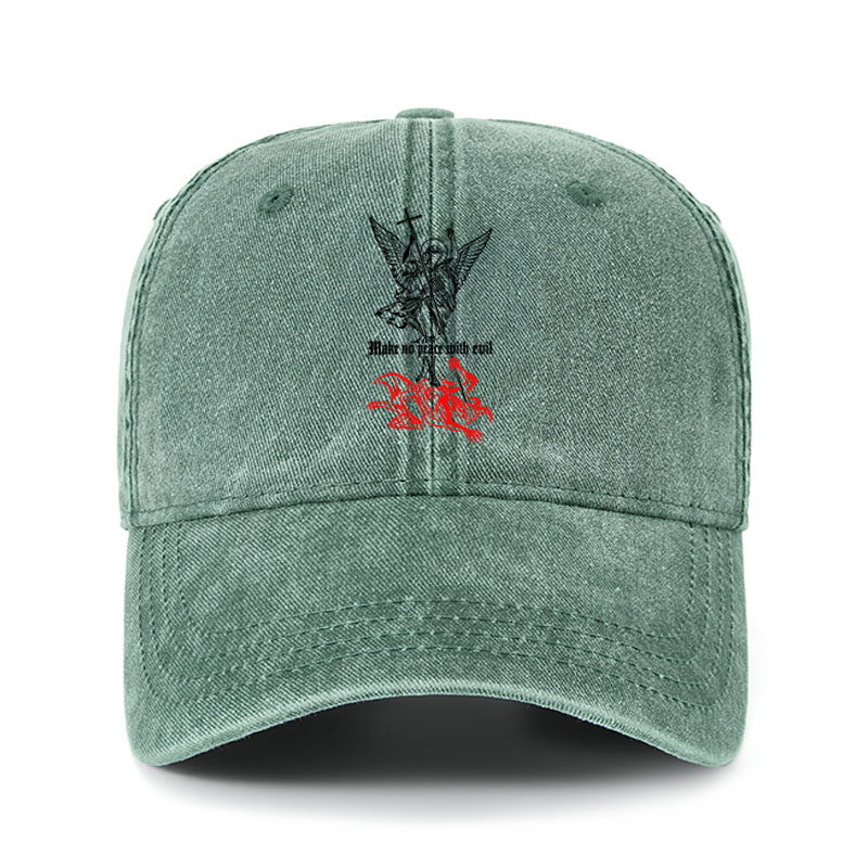 Heritage Washed Cap - Make No Peace with Evil – Saint Michael