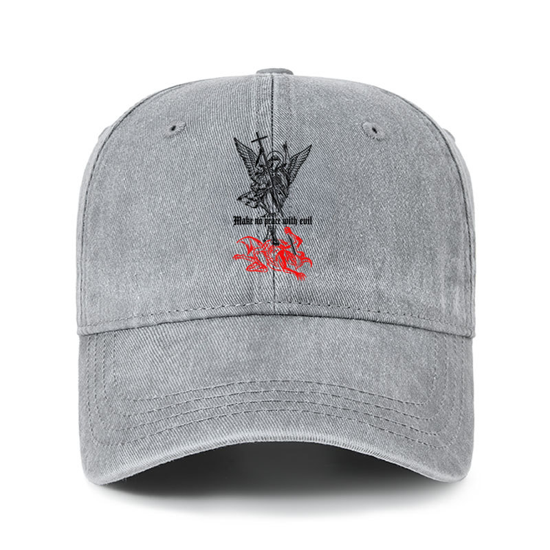 Heritage Washed Cap - Make No Peace with Evil – Saint Michael