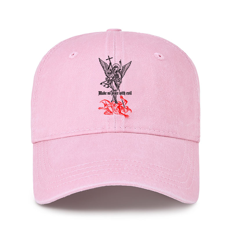 Heritage Washed Cap - Make No Peace with Evil – Saint Michael