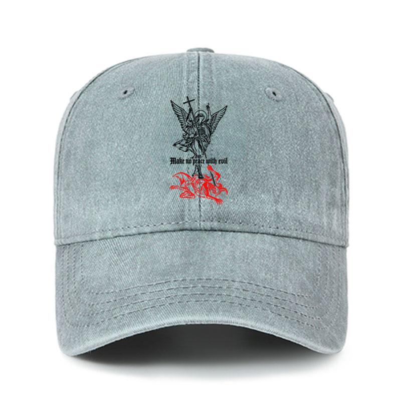 Heritage Washed Cap - Make No Peace with Evil – Saint Michael