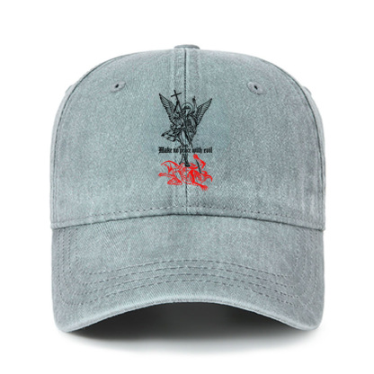 Heritage Washed Cap - Make No Peace with Evil – Saint Michael