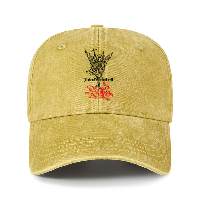 Heritage Washed Cap - Make No Peace with Evil – Saint Michael