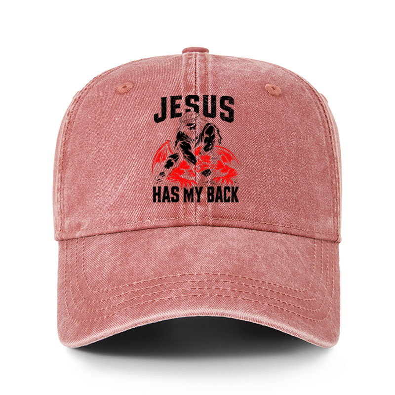 Heritage Washed Cap - Jesus Has My Back