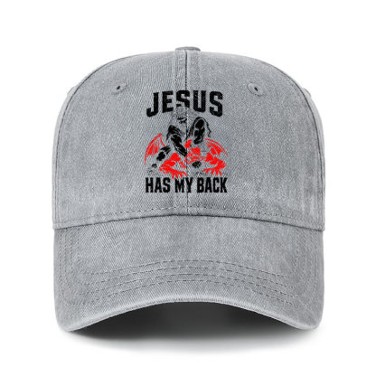 Heritage Washed Cap - Jesus Has My Back