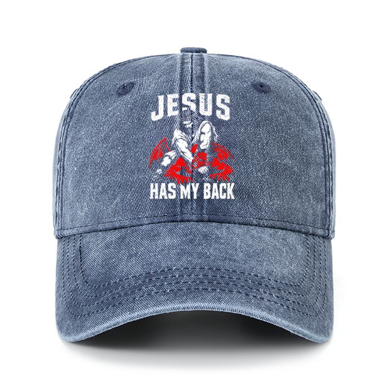 Heritage Washed Cap - Jesus Has My Back