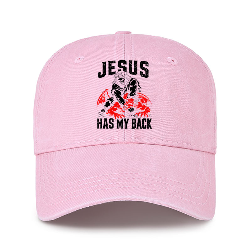 Heritage Washed Cap - Jesus Has My Back