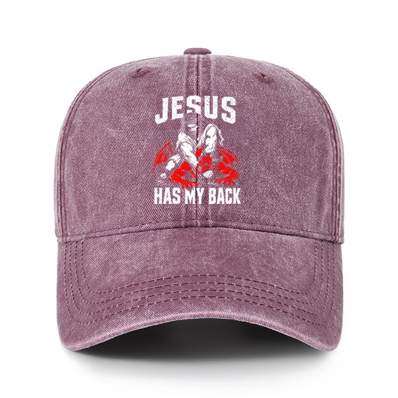Heritage Washed Cap - Jesus Has My Back