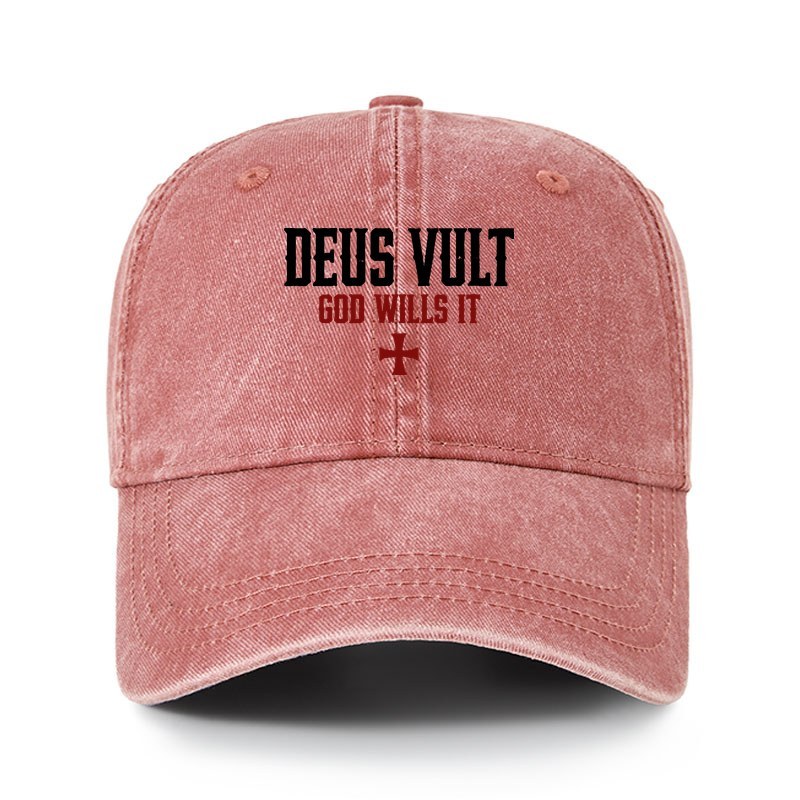Heritage Washed Cap - Deus Vult: God Wills It
