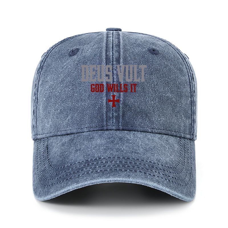 Heritage Washed Cap - Deus Vult: God Wills It