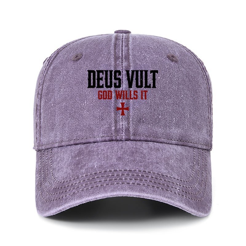 Heritage Washed Cap - Deus Vult: God Wills It