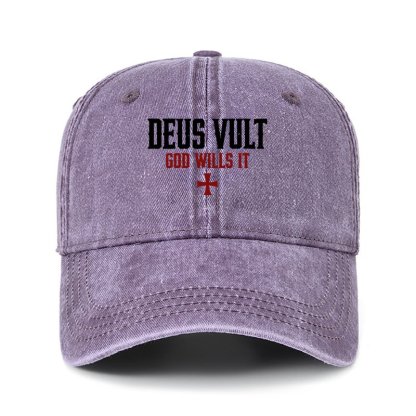 Heritage Washed Cap - Deus Vult: God Wills It