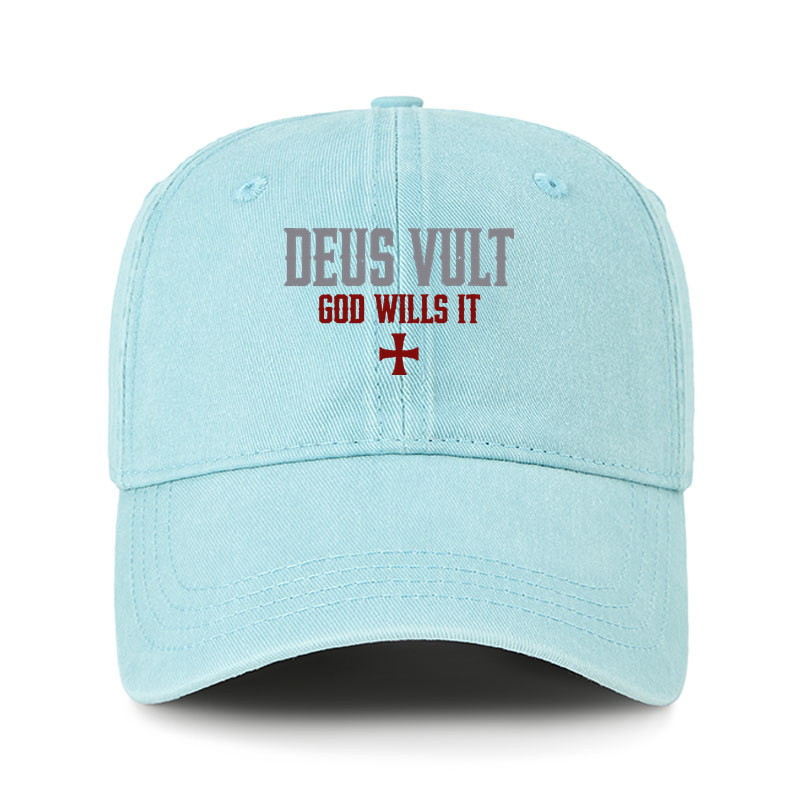 Heritage Washed Cap - Deus Vult: God Wills It