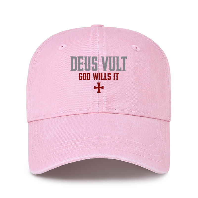Heritage Washed Cap - Deus Vult: God Wills It