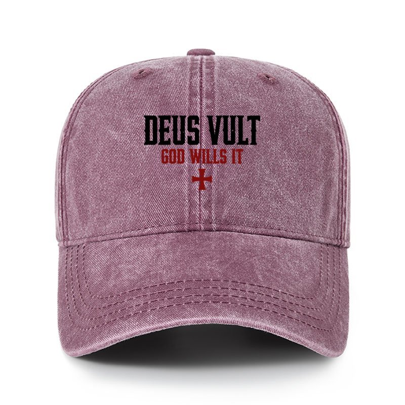 Heritage Washed Cap - Deus Vult: God Wills It